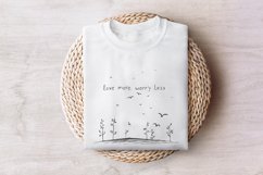 Love More Worry Less Png, Sublimation Design, Valentine Product Image 7