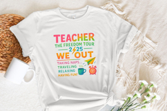 Teacher Summer Tour 2025 PNG, Last Day of School, Teacher Product Image 4