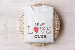 Self Love Club PNG, Valentines Day png, Self Love png, Product Image 7