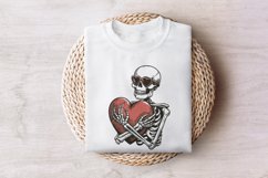 Skeleton Hugging a Heart PNG, Funny Valentines Day PNG, Product Image 7
