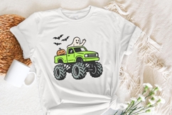 Monster Truck Halloween PNG, Ghost and Pumpkin Truck PNG, Product Image 5