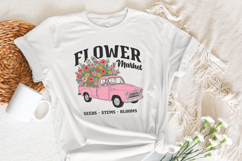 Spring Flower Market PNG, Sublimation Designs, Spring Product Image 3
