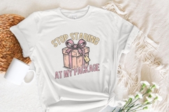 Stop Staring At My Package PNG, Funny Gift Box Shirt, Product Image 7