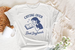 Crying Over Book Boyfriends PNG, Book Lover PNG, Bookish Product Image 3