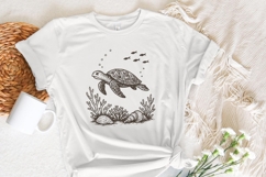 Sea Turtle PNG, Ocean Animal Clipart, Underwater Product Image 5