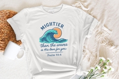 Mightier Than The Waves PNG, Psalm 93:4, Christian Product Image 7