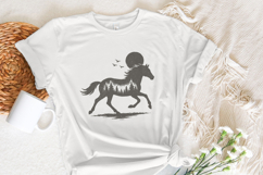 Wild Forest Horse PNG, Digital Download, Rustic Animal Art Product Image 3