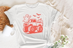Spooky Halloween Monster Truck PNG, Cute Ghost &amp; Pumpkin Product Image 3