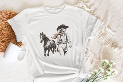 Cowgirl PNG, Western Desert Scene, Ranch Scene, Cowboy Product Image 7