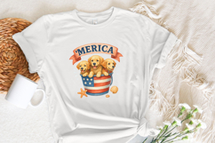 Patriotic Labrador PNG, Kids Hunting PNG, Fourth of July Product Image 5