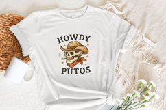 Howdy Putos PNG, Hola Spanish Slang, Cowboy Western Product Image 4