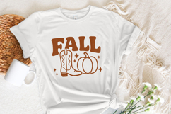 Fall PNG, Cowboy Boot and Pumpkin Design, Autumn Digital Product Image 3