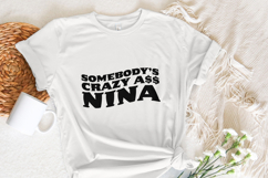 Somebody&#039;s Crazy Retro Groovy Quote, Digital Download PNG, Product Image 4