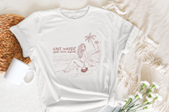 Salt Water And Sun Shine Png, Summer Sublimation Design, Product Image 2