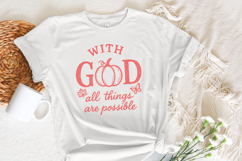 With God All Things Are Possible PNG, Inspirational Autumn Product Image 6