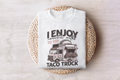 Romantic Walks to Taco Truck PNG, Valentines Day PNG, Taco Product Image 7