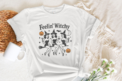 Feelin&#039; Witchy PNG, Retro Halloween Witches, Vintage Witch Product Image 3