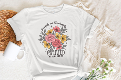 Fearfully and Wonderfully Png, Christian Png, Retro Boho Product Image 3