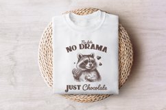 No Date Just Chocolate PNG, Raccoon Valentine Sublimation, Product Image 7