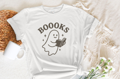 Boooks PNG, Cute Reading Ghost Clipart, Halloween PNG, Book Product Image 4