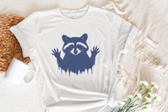 Distressed Raccoon PNG, Woodland Animal PNG, Wildlife Product Image 6