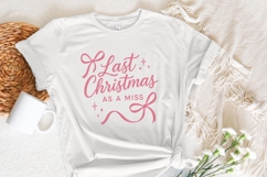 Last Christmas As A Miss PNG - Engaged Christmas Shirt, Product Image 5
