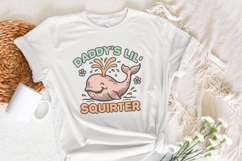 Daddy’s Lil’ Squirter PNG, Cute Whale Digital Download, Product Image 3