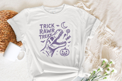 Trick Rawr Treat Dinosaur PNG, Cute Halloween Candy Shirt, Product Image 2