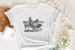 Cowboy Horse png, Vintage Wrangler PNG, Retro Cowboy Art, Product Image 7