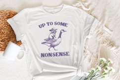 Up To Some Nonsense Raccoon PNG, Funny Animal png, Vintage Product Image 7