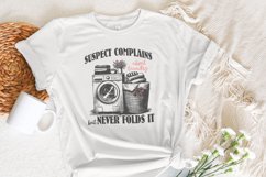 Suspect Complains About Laundry Png, Preppy Png, Digital Product Image 7