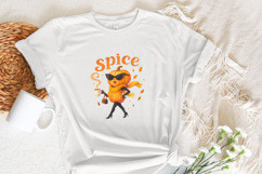 Spice Pumpkin Fall PNG, Pumpkin Lady Coffee PNG, Cute Fall Product Image 3