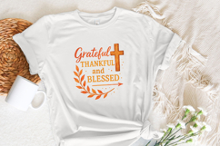 Fall PNG, Thankful Grateful Blessed, Digital Download, Product Image 4
