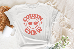 Cousin Crew PNG, Retro Smiley Face Digital Download, Family Product Image 5