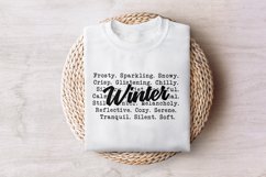 Winter Words PNG, Cozy Sweaters, Winter Tshirt Design, Snow Product Image 7
