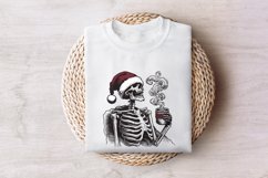 Spooky Christmas PNG, Skeleton Christmas Funny PNG Product Image 7