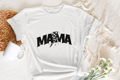 Retro Checkered Mama PNG, Mom Life Sublimation Design, Product Image 3