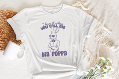 I Love It When You Call Me Big Hoppa PNG, Vintage Bunny Product Image 2