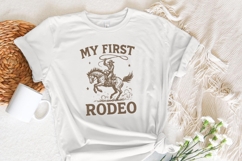My First Rodeo PNG, Western Cowboy Shirt, Digital Download, Product Image 5