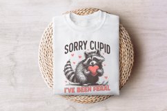 Sorry Cupid I&#039;ve Been Feral, Funny Raccoon Valentines Day Product Image 7