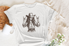 Cowgirl PNG, Western Rocker Girl Digital Download, Country Product Image 3