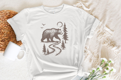 Bear In Forest Path PNG, Wilderness Animal PNG Download, Product Image 3