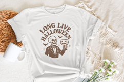 Long Live Halloween PNG, Skeleton Suit Halloween PNG, Product Image 5