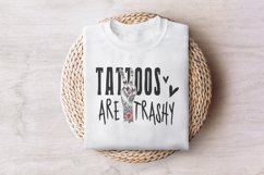 Tattoos Are Trashy PNG, funny png design, sarcastic digital Product Image 7