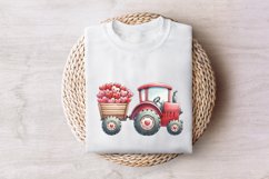 Valentines Day Tractor PNG, Kids Valentine Download, Boys Product Image 7