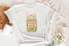 Pickle Hoe PNG, Cute Sticker Designs, Snarky Stickers png, Product Image 4