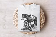 Retro Cowgirl Dog PNG, Western Wild West Digital Download, Product Image 7