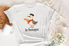Le Honque French Goose Png, Funny Goose Png, Cute Bird Product Image 3