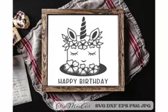 Happy Birthday SVG, Birthday SVG, Birthday party Svg, Cake Product Image 3
