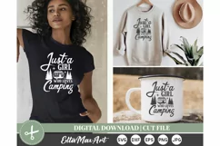 Just a girl who loves camping SVG, Camping SVG, Camper Svg, Product Image 2
